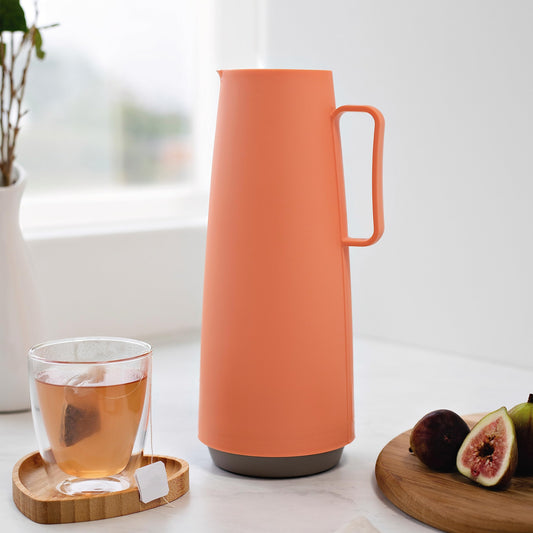 TRAMONTINA(トラモンティーナ) サーマルカラフェ 卓上ポット (魔法瓶:保温&保冷) 容量1L コーラル 61636/101