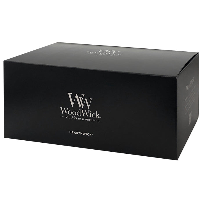 Wood Wick ハースウィック L トリロジー 「ショーアライン」 【メロンブロッサム コースタルサンセット パロサント 3層の色と香り】 キャンドル W940054047
