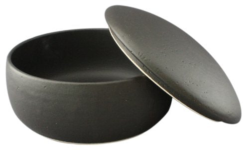 佐治陶器 黒釉 おひつ鉢(2合)