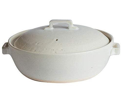 佐治陶器 荒土使用 スタイル土鍋(ホワイト) 9号