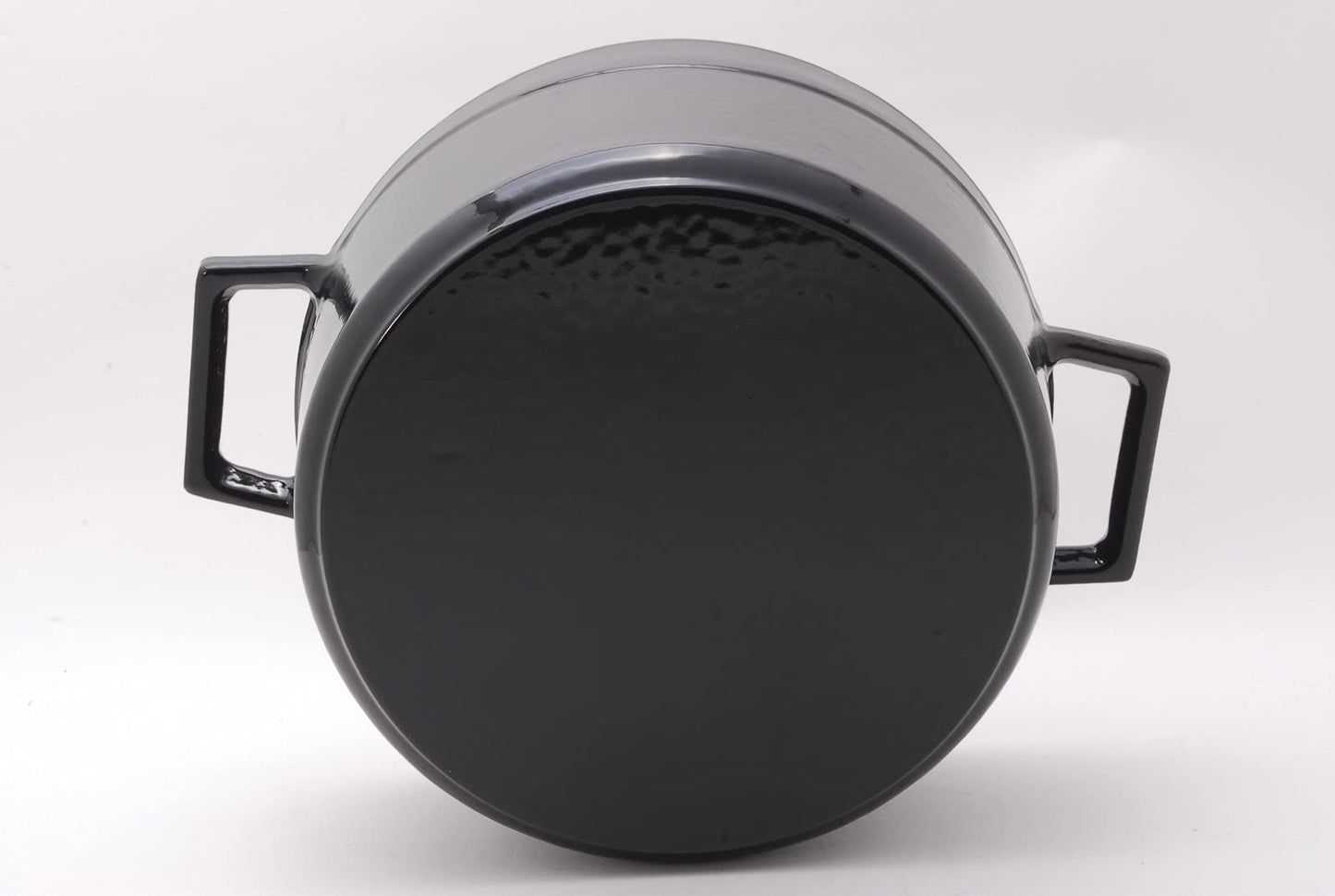 LAVA(ラヴァ) 鋳物 ホーロー 鍋 ラウンドキャセロール 10cm LV0075 Shiny Black ガス（直火）、IH、電気、オーブン 対応