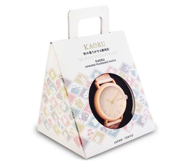 KAORU オリジナル 桜 サクラの香りがする腕時計 ピンクバンド KAORU001S2