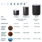 Airscape キャニスター Sサイズ(4インチ) マットカラー 5色